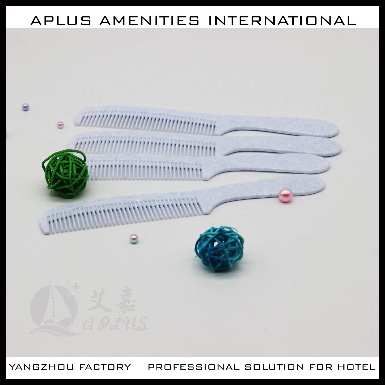 Disposable Hotel Comb in Straw Material 07