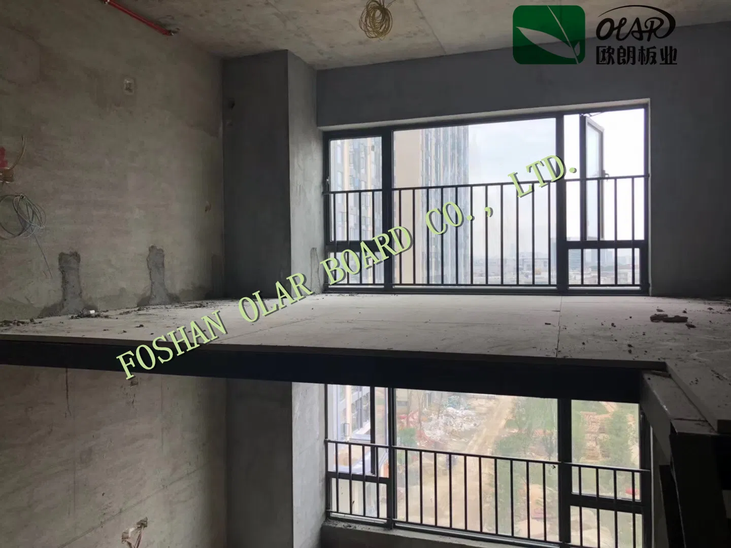 Fiber Cement Steel Structure High Density Floor Board for Steel Structure Mezzanine