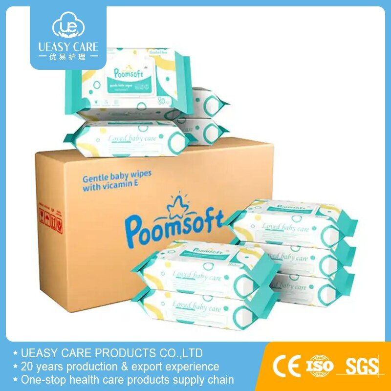 10PCS Packed Water Wipes Non Woven Fabric Wholesale Baby Wipes