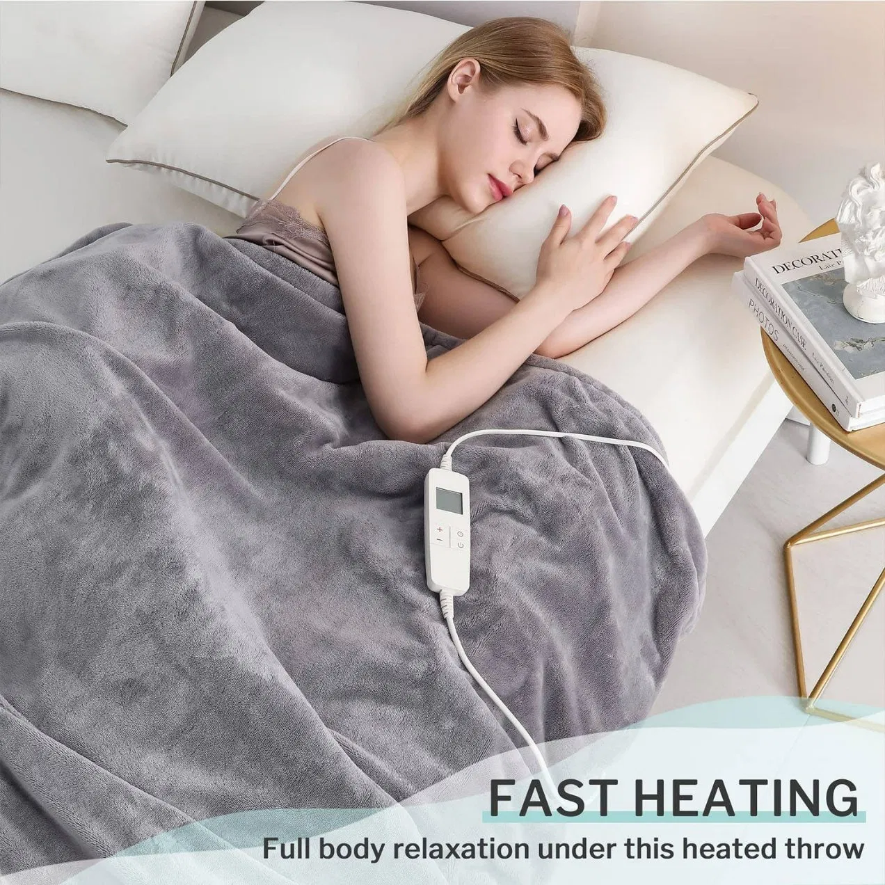 120X160cm Electric Heated Sherpa Blanket