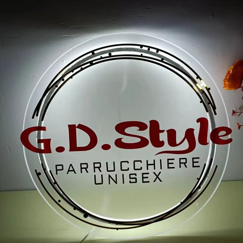 Business Sign Custom LED Backlit Letter Office Logo Acryl Neon Sign Shop Sign Board Outdoor Advertising