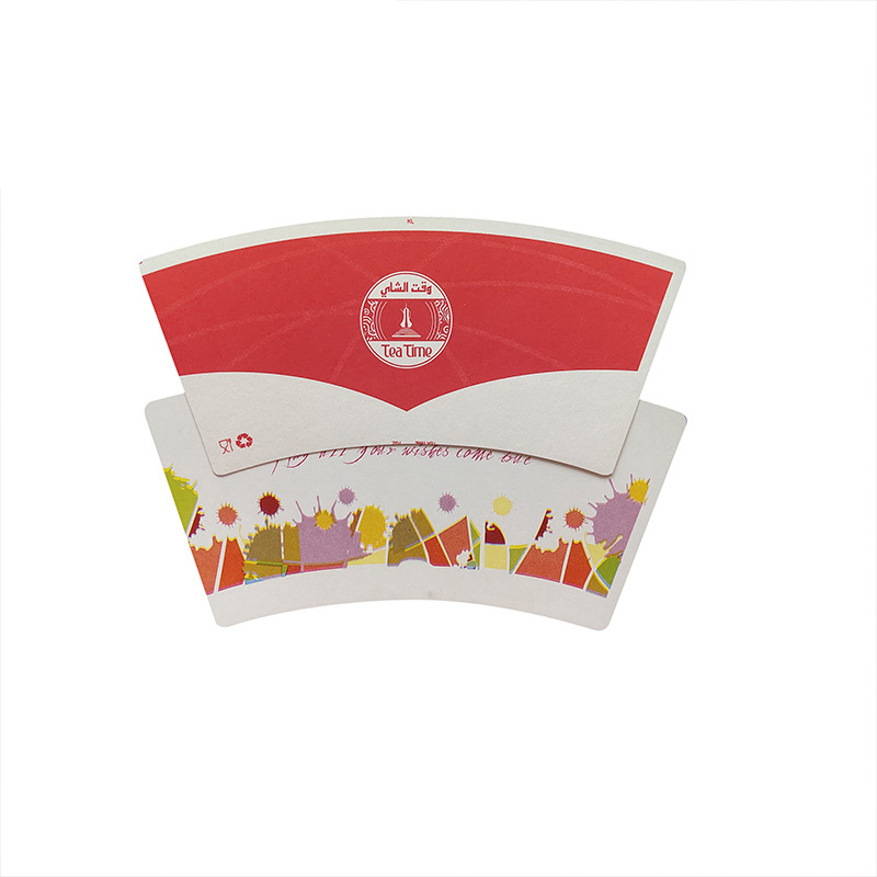 Disposable Printing Coffee Paper Cup Fan Raw Material