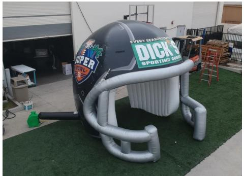 2023 New Inflatable Football Helmet Tunnel Entrance High School Team