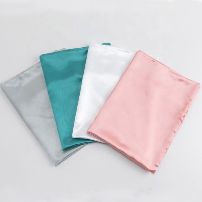 Smooth Satin Pillow Case Cover Gorgeous Comfortable Soft Pink Pillow Covers with Envelope Closure