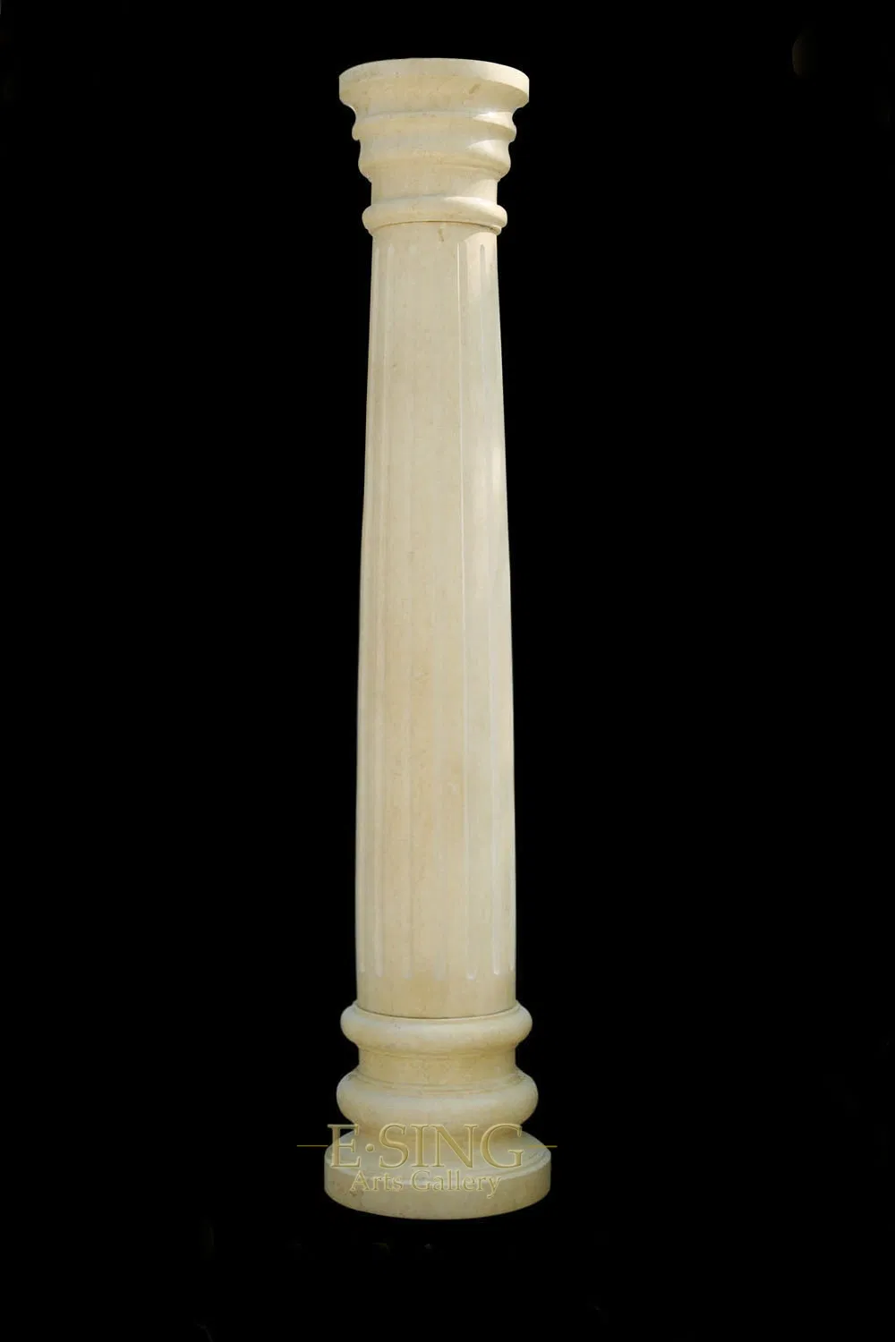 Hand Carved Classic Garden Stone Decorative Marble Roman Column Pillar Design for Sale