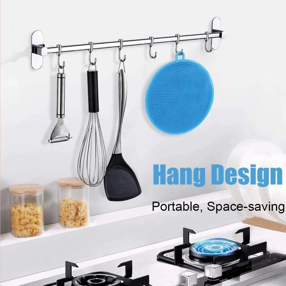 Silicone Dish Brush Kitchen Non-Stick Oil Brush, Dishwashing, Kitchen Sponge, Silicone Sponge