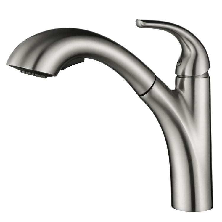 Brass Tap Black Finished Pull Down Kitchen Faucet