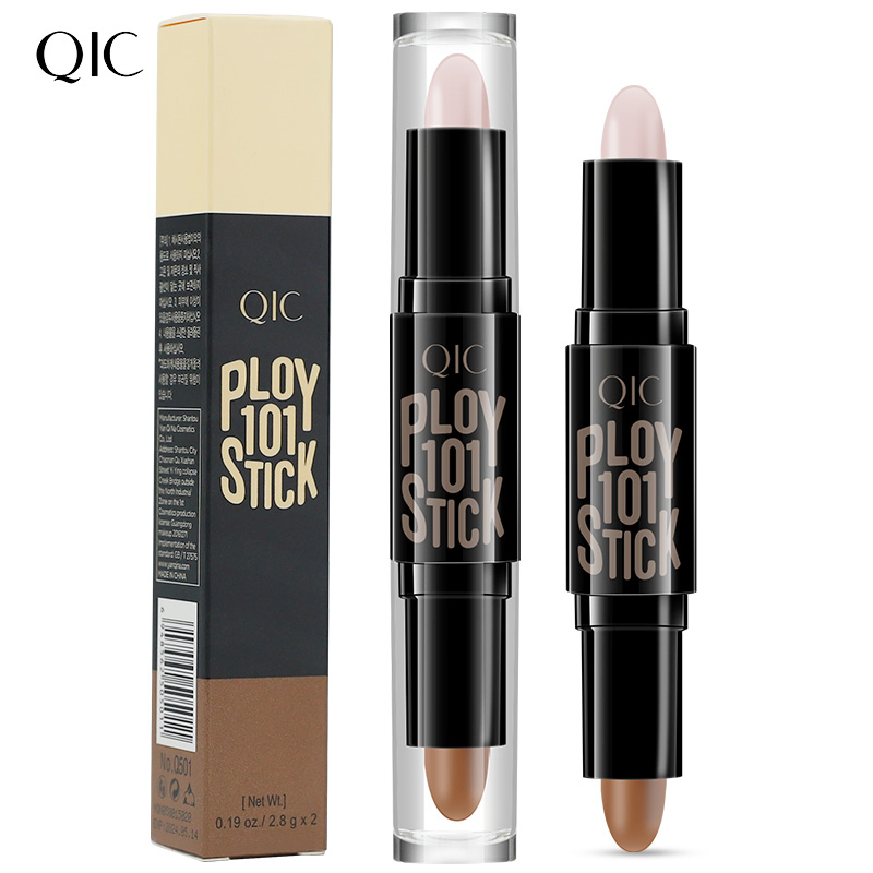 Highlighters Double Head Face Makeup Waterproof Cream Bronzer Contour Stick