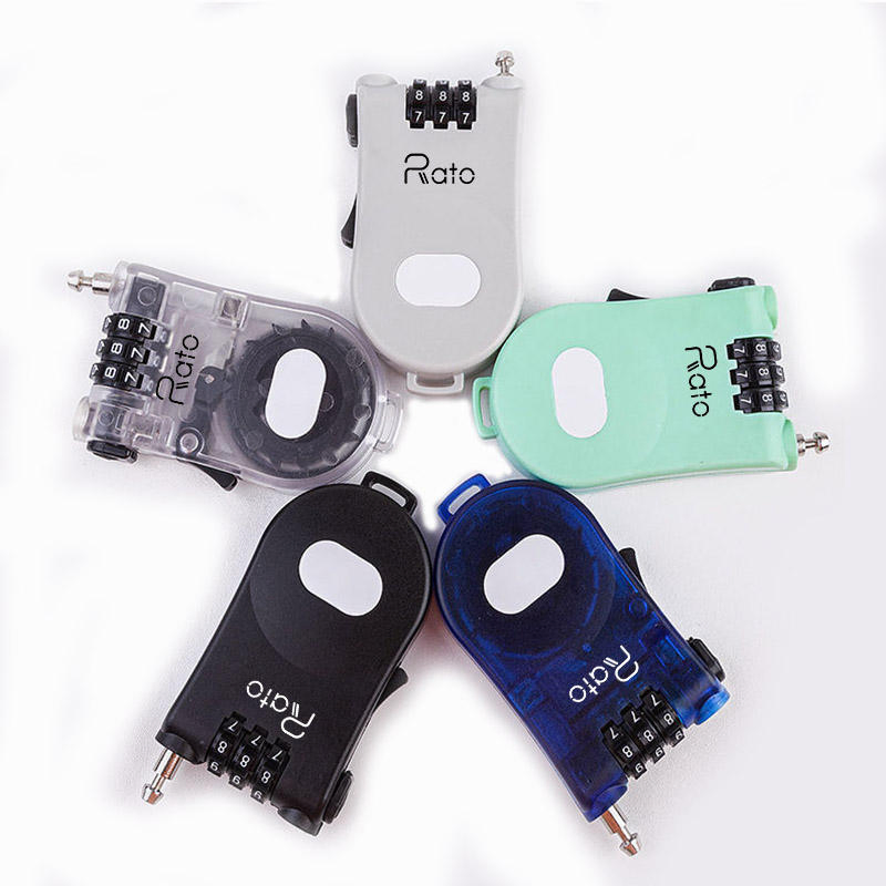 Wire Rope Code Padlock Trolley Suitcase Bag Wire Scooter Motorcycle Helmet Retractable Cable Lock