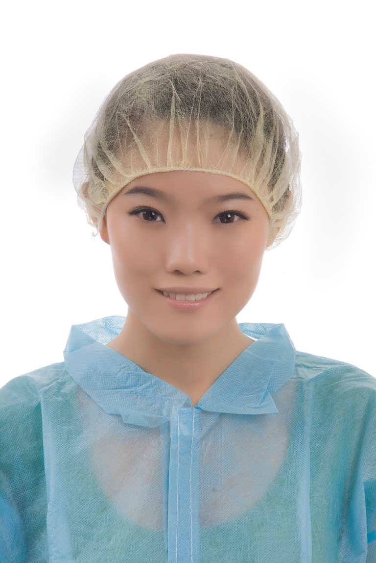 Soft Non-Woven Disposable Bouffant Cap for Hospital/Healthcare/Beauty/Lab/Hygiene/Food Industry/Factory/Wholesale