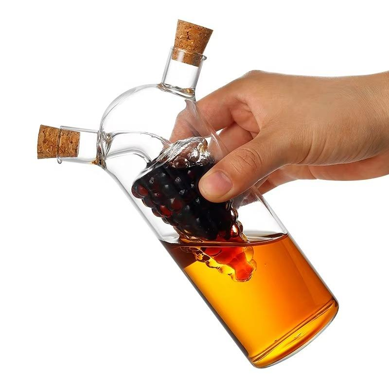 Best Seller High Quality Glass Oil and Vinegar Bottle Kitchen Multifunction Pot with Custom Logo