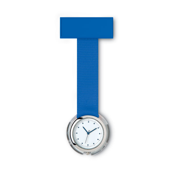 Analogue Nurses Watch with Plastic Tag and Polyester Strap