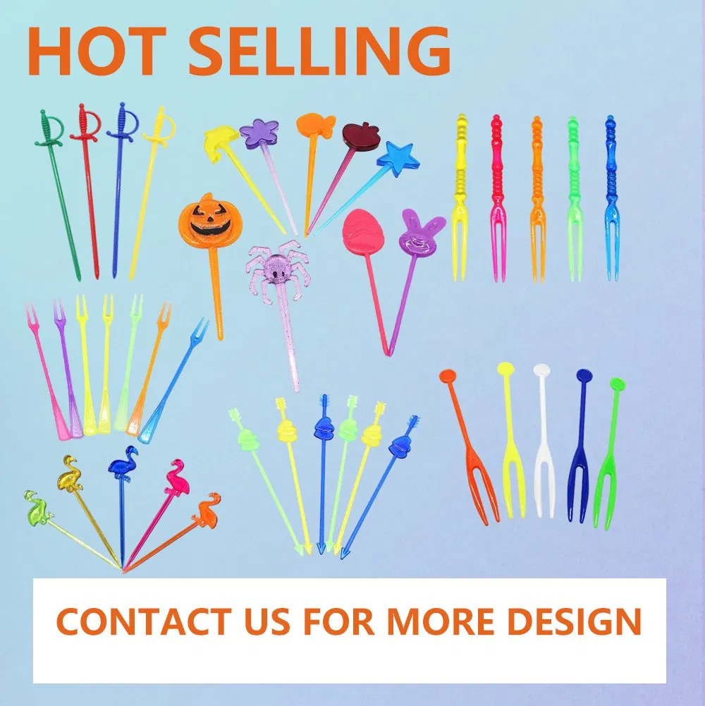 Vibrant Halloween Pumpkin Forks for Creative Fruit Serving