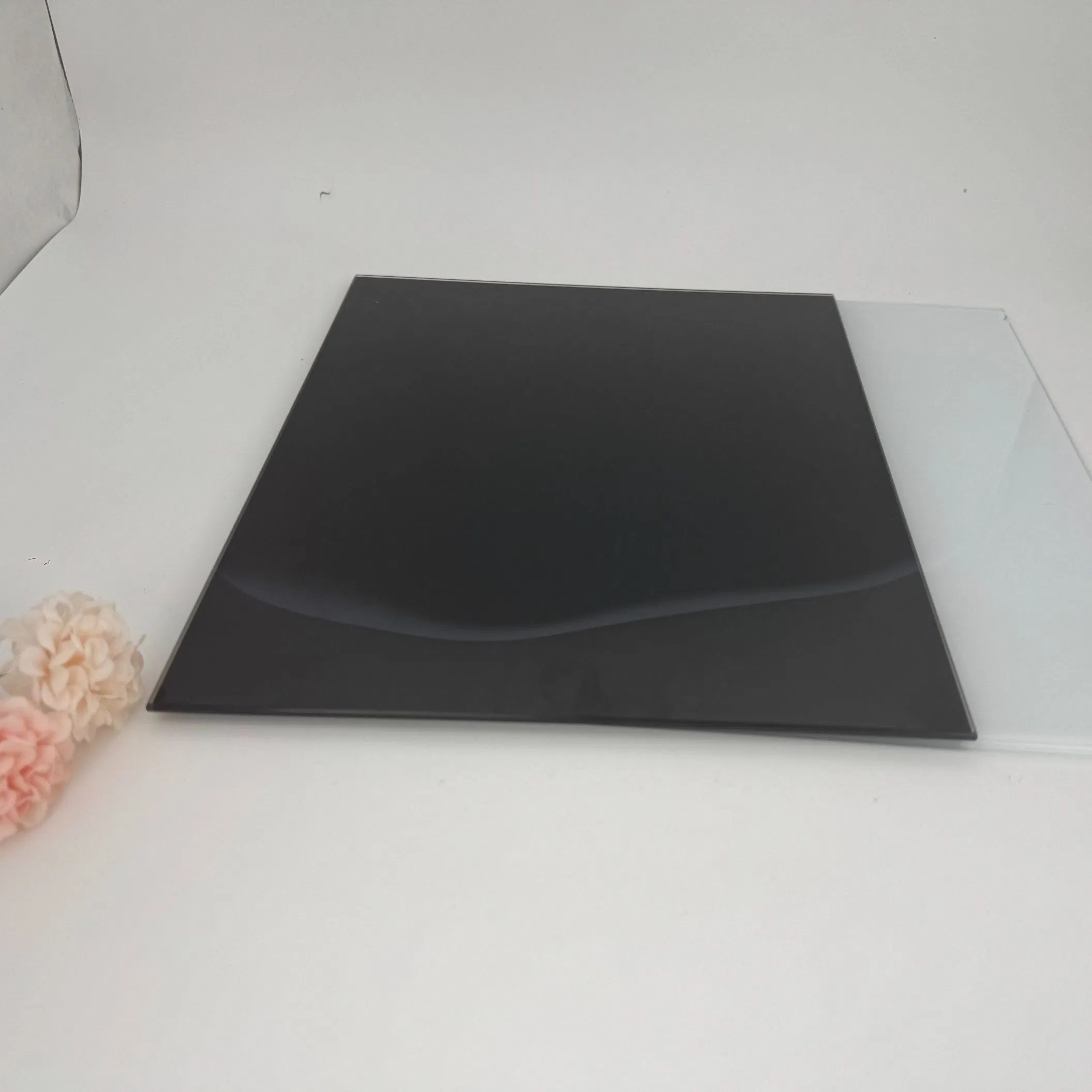 4/5/6mm Black Painted Glass Lacquered Glass