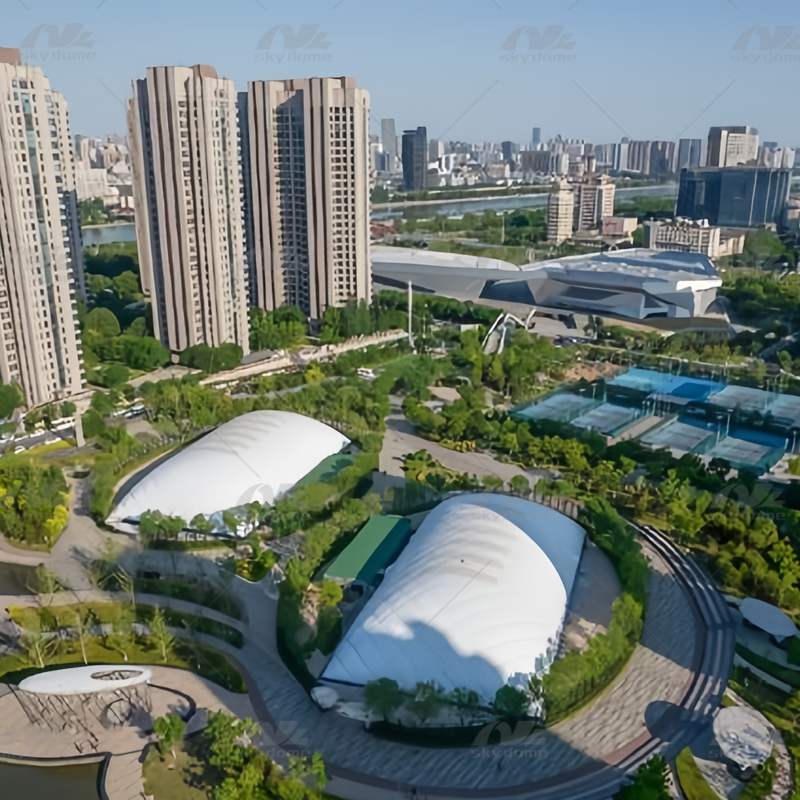 Air Supported Structure for Tennis Center