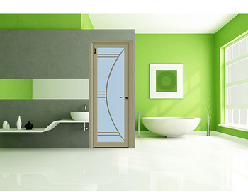 Champagne Color Aluminum Frame Sliding Glass Doors (SC-AAD004)