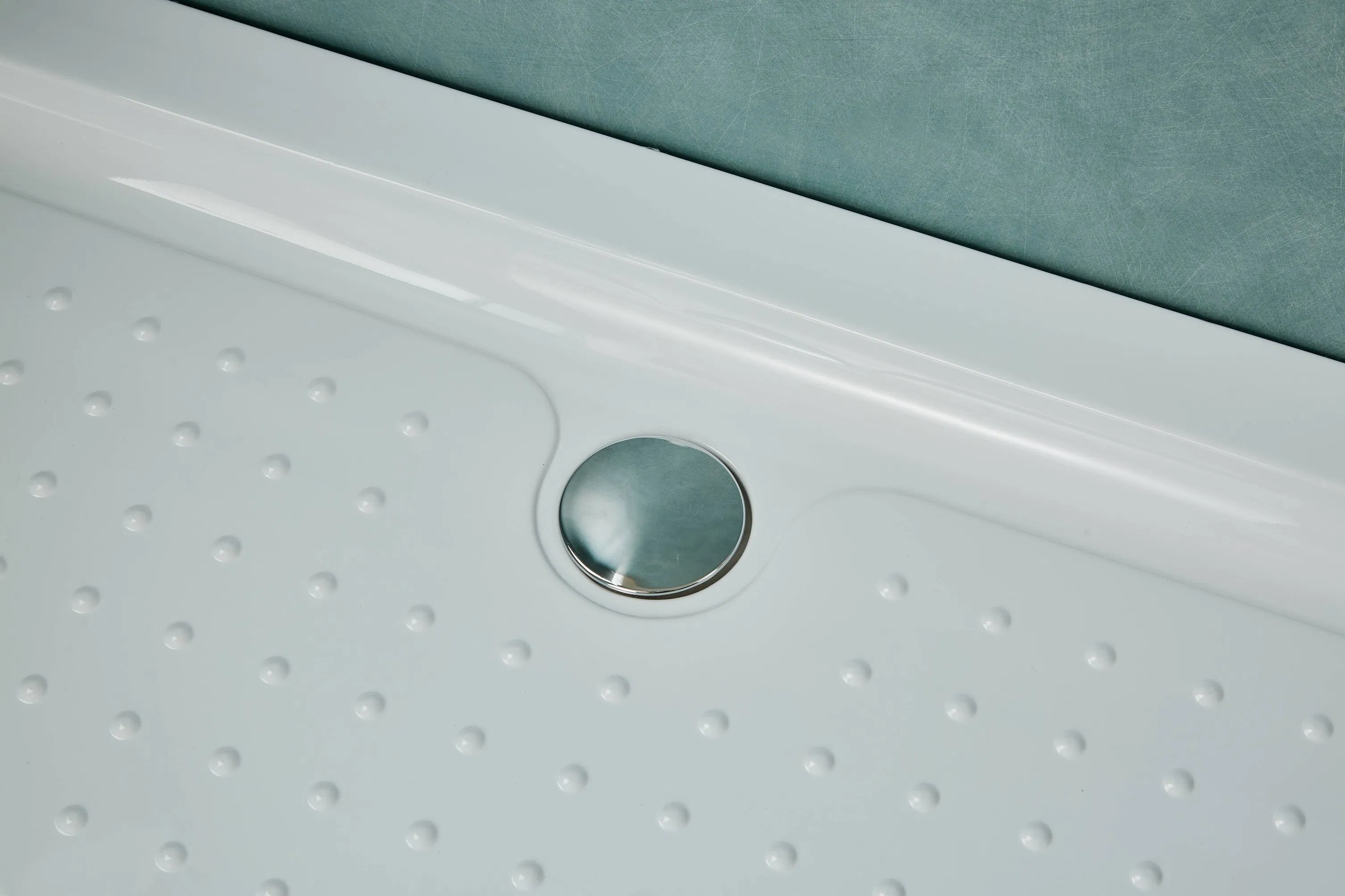 Environmental Rectangular White Acrylic Deep Slim Flat Bath Base/Tray/Pan