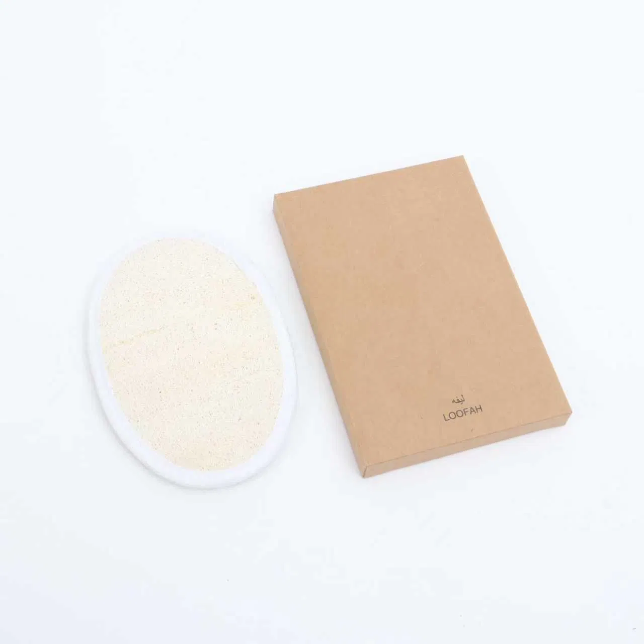 Eco-Friendly Kraft Paper Box Loofah Bath Sponge for Luxury Hotel Amenities