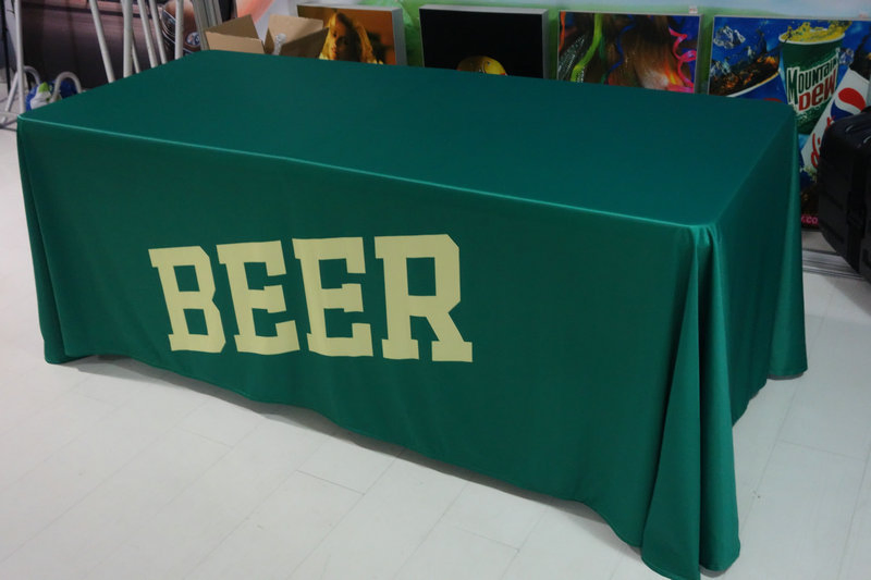 High Quality Tablecloth Booth Polyester Table Throw Custom Table Cover Cloths