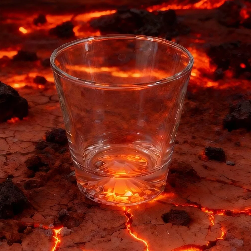 Modern Mountain Scene Beer Drinking Cocktail Glass Cup for Restaurant Use