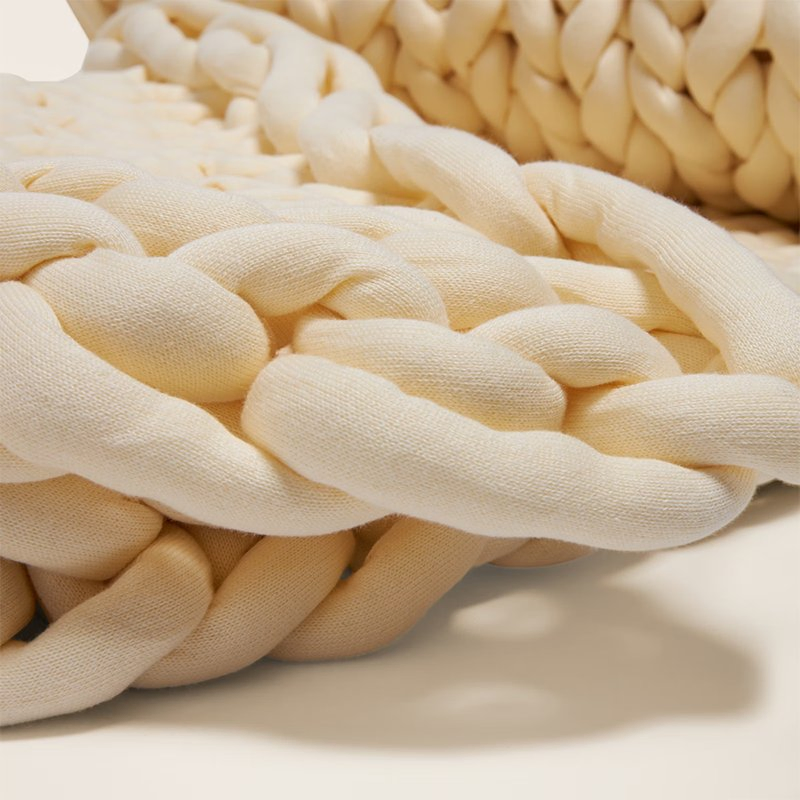 Chunky Organic Chunky Knitted Weighted Blanket