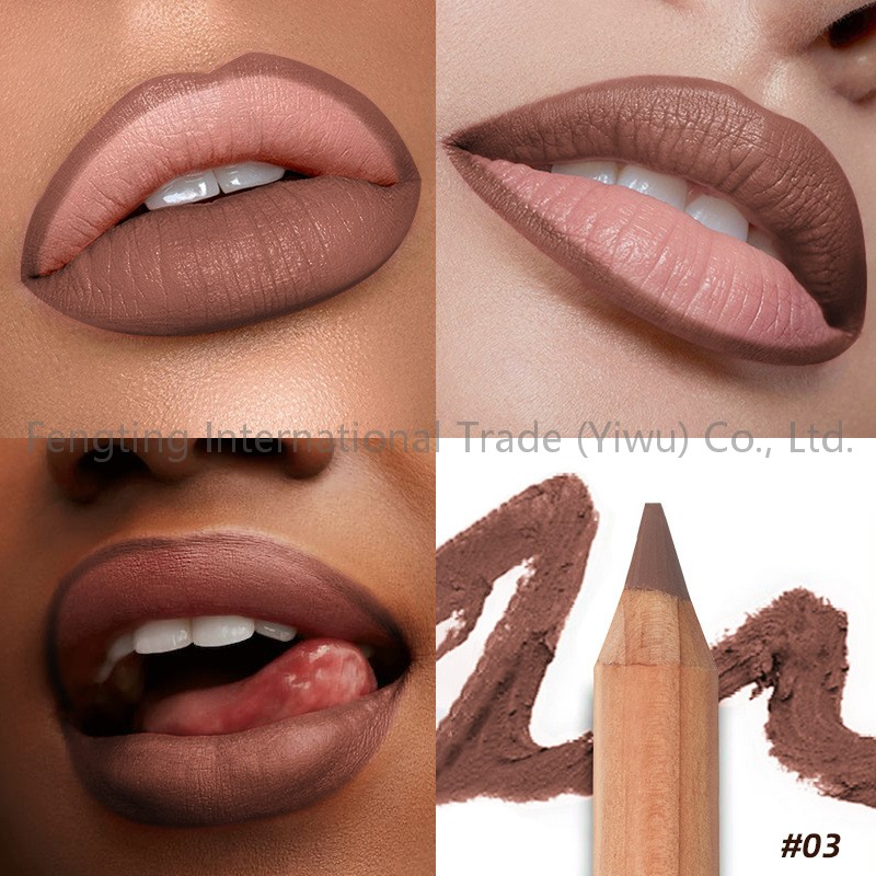 Private Label 8 Colors Lip Contour Long Lasting Matte Smooth Brown Lip Pencil High Pigment Waterproof Lasting Vegan Lip Liner