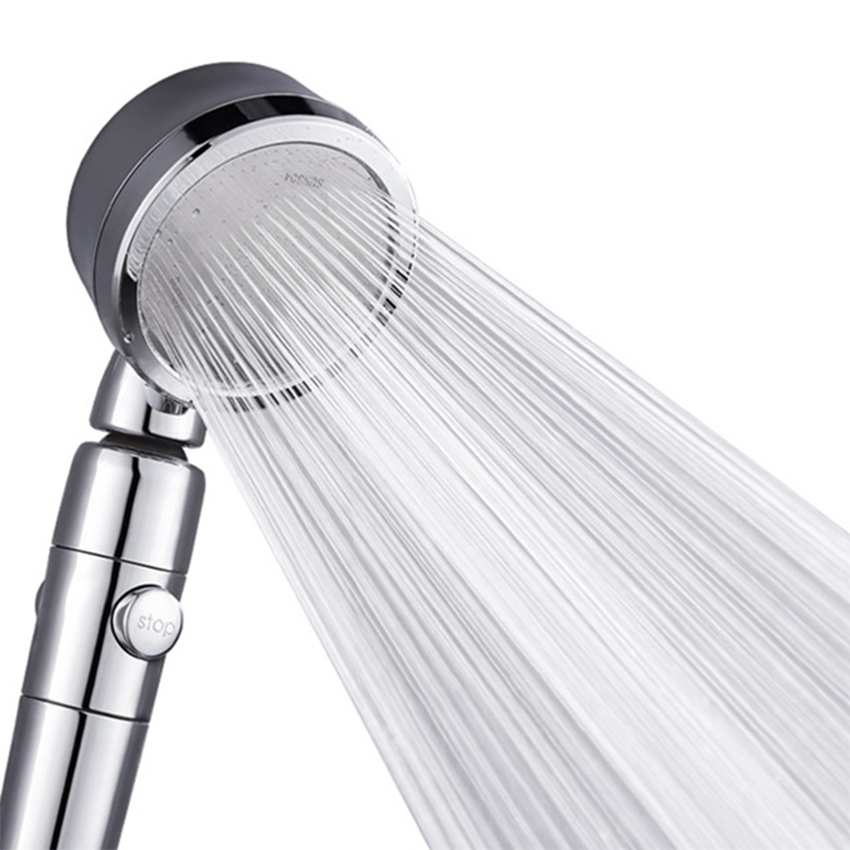 360 Degree Adjustable Shower, High Pressure Stop Switch Filter Hand Shower Head