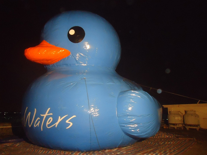 Advertising Type Inflatable Big Yellow Duck Replica for Display