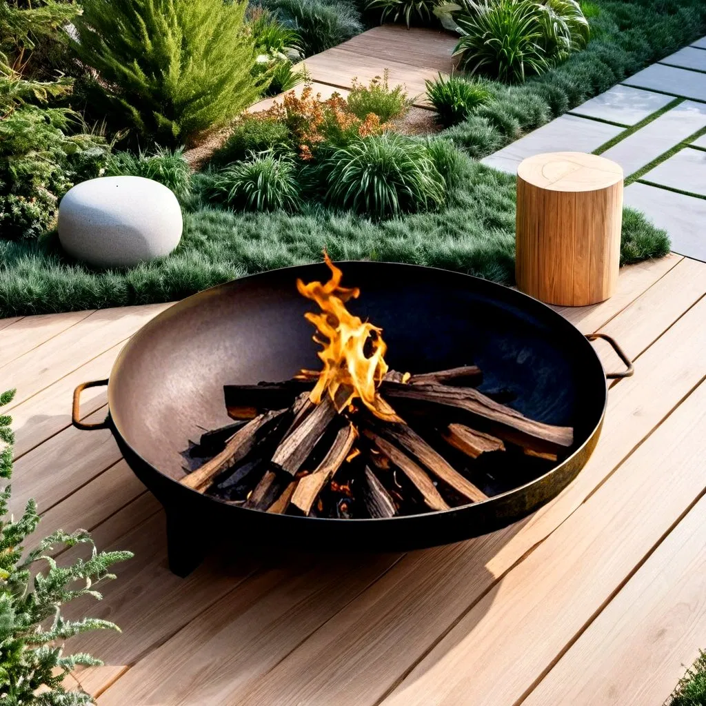 Elegant Classic Steel Fire Pits with Custom Design Options