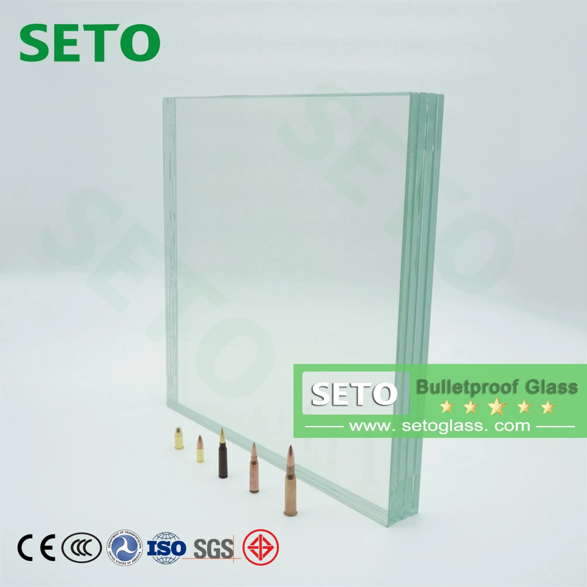 B6 Level Safe Clear Auto Vehicle Ballistic Protection Glass