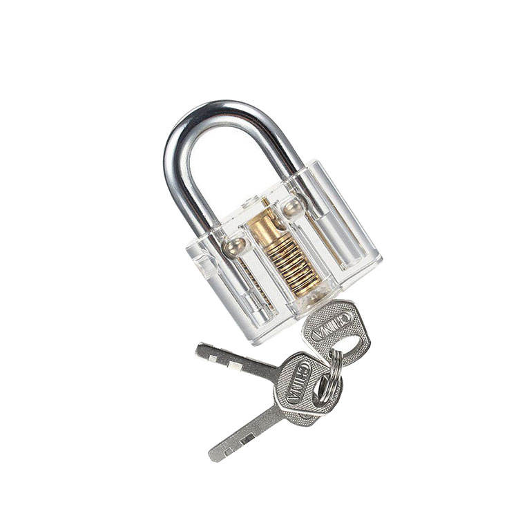 8-Piece Practice Lock Set Locksmiths Transparent Padlock Professional Lock Picking Tool Kit