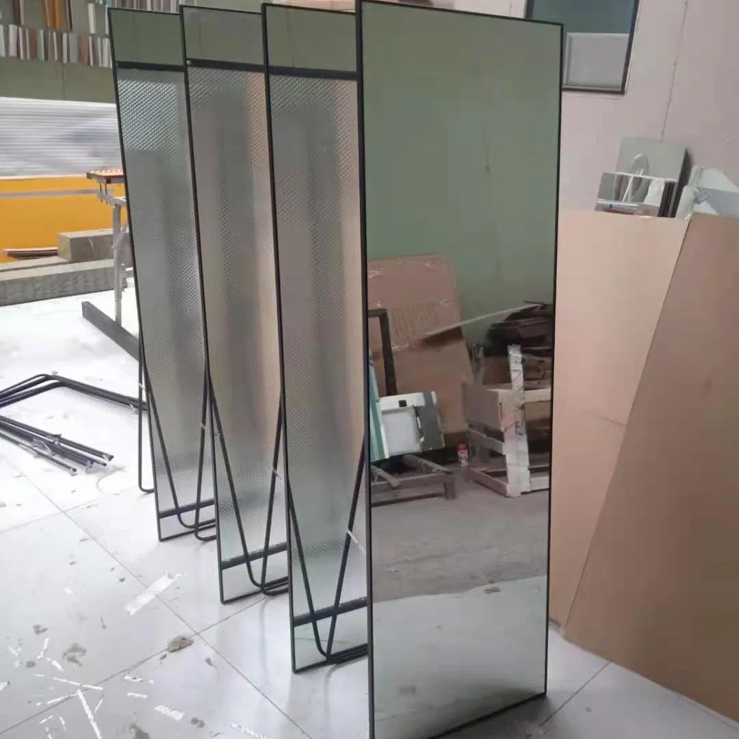 Wall Mounted Customized Size Full Length Dressing Mirror Slim Framed Shatterproof for Bedroom Closet