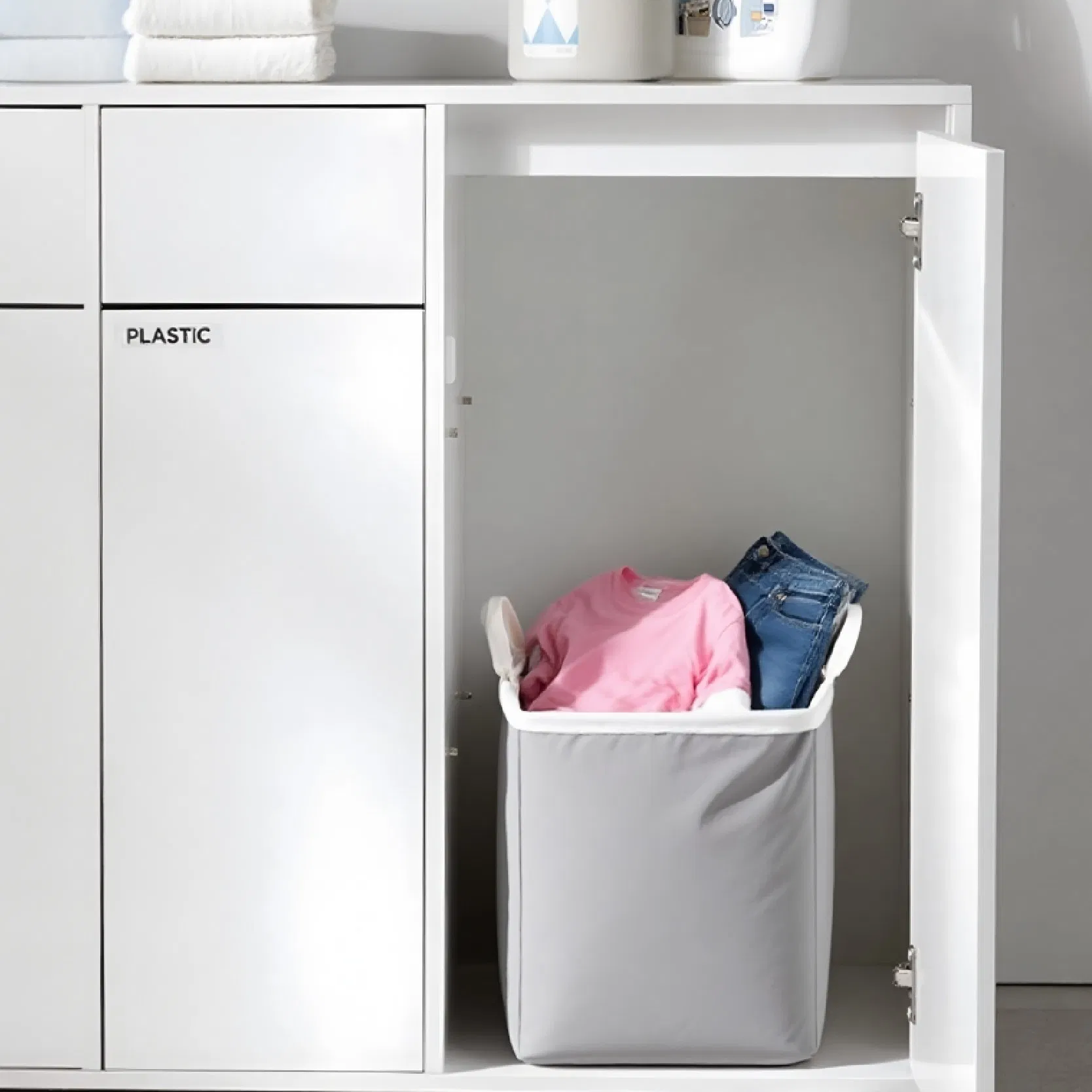 Встраиваемый выдвижной мусорный бак для кухни