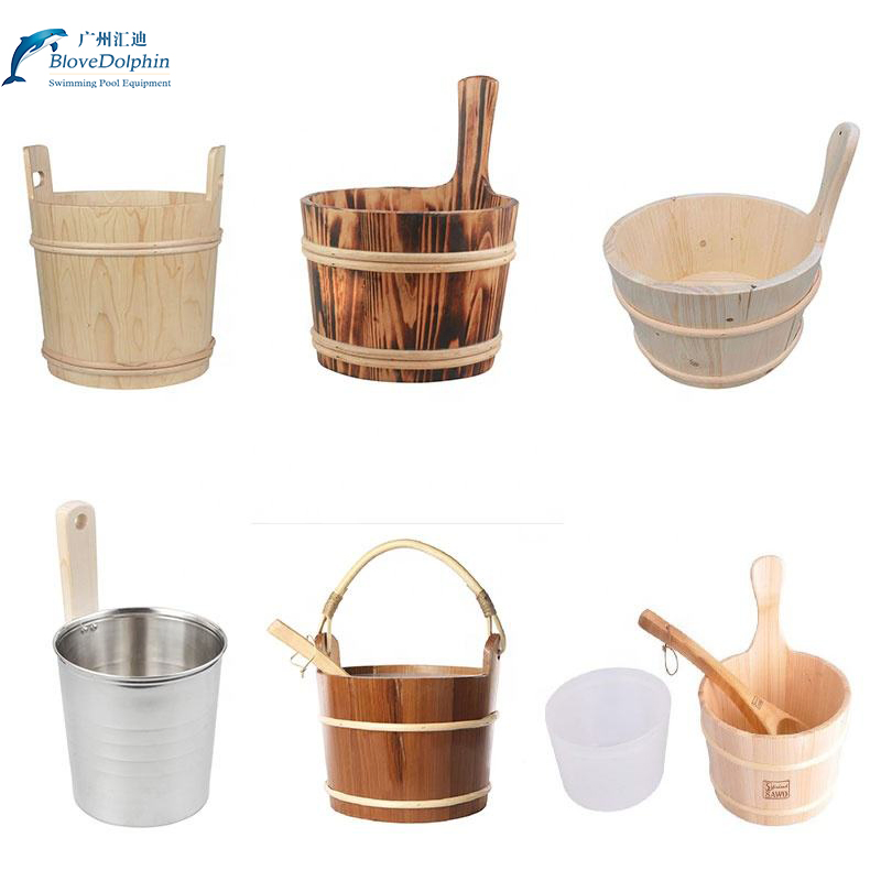 Sauna Room Equipment Solid Wood Sauna Room Wooden Bucket Sauna Room Accessories