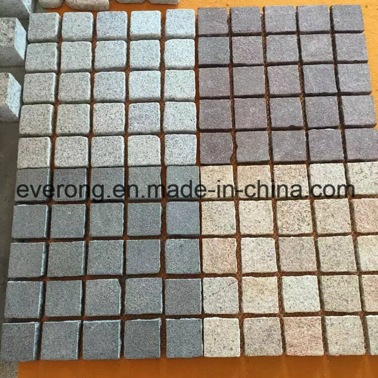 Natural Meshed Granite/Basalt/Slate/Bluestone Fan Shape Paving Stone for Garden/Driveway