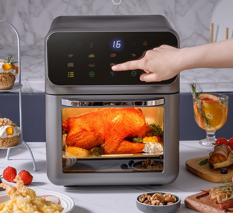 10L Smart LED Touch Screen Air Fryer for Healthy Cooking