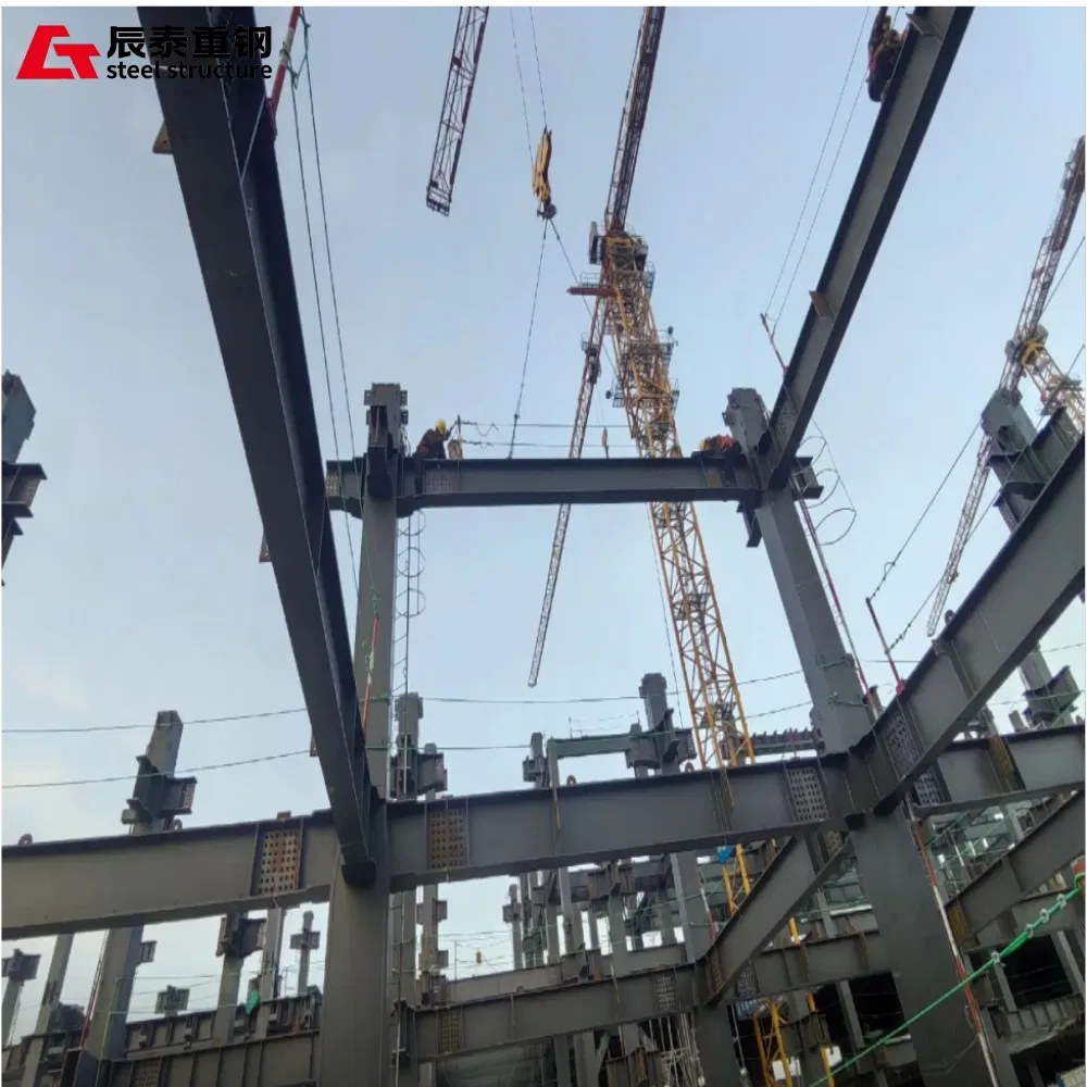 China Supplier Welded Hot Rolled Metal Steel Structure High-Rise Commercial Office Structure Building