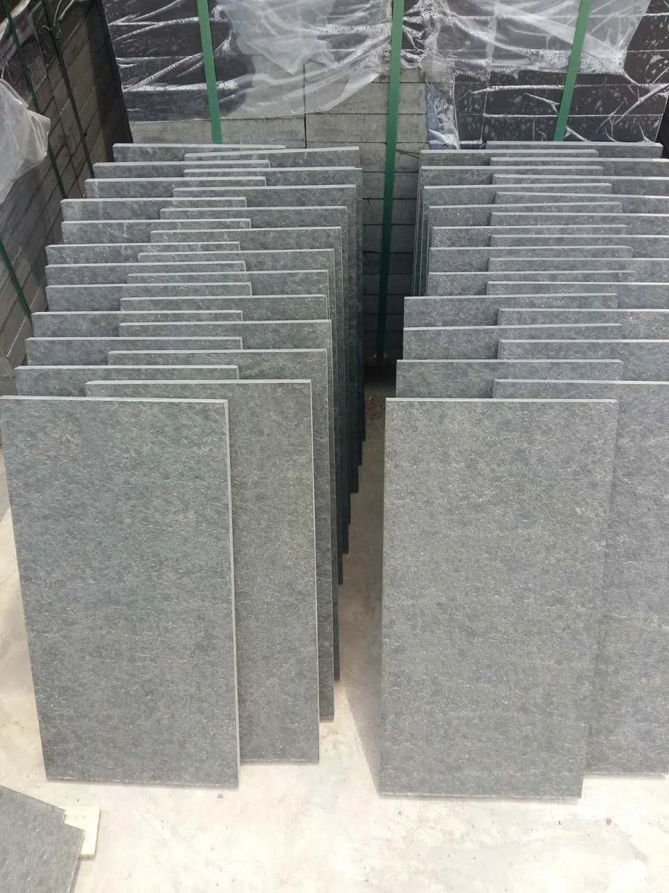 Flamed Black Pearl Basalt Tile
