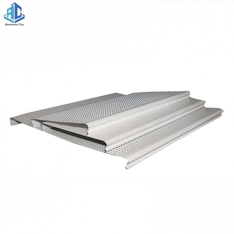 Alumtimes False Ceiling U-Shaped Wood Pattern Suspended Baffle Ceiling
