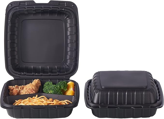 Eco-Friendly Mfpp Hinged Lid Takeaway Box for Pizza and Sandwiches