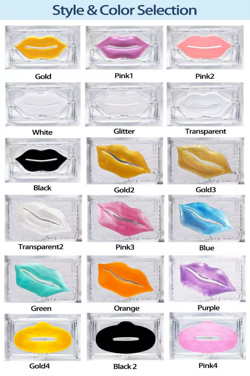 Factory Sell Private Label Glycerine Lip Mask Silicone-Free Collagen Soothing Repair with Rose Hyaluronic Lip Care Mask Crystal Lip Mask Plumper Lips Care Gel