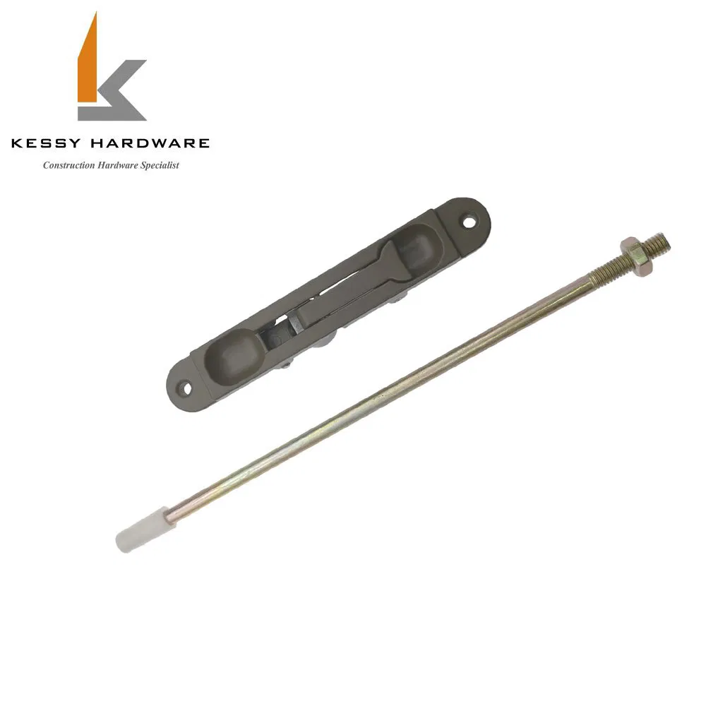 Single Flush Bolt Heavy Duty Zinc Alloy Material with 250mm Threaded Rod and Accessories