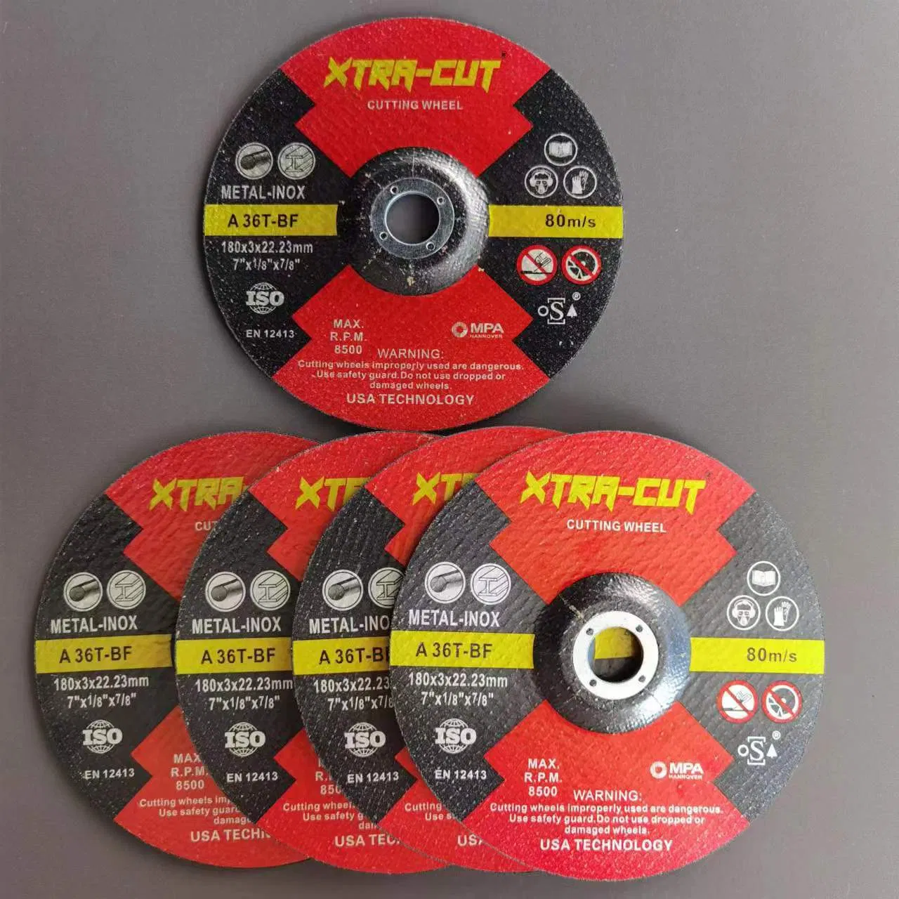 Iron Abrasive Tools 180mm Metal 7inch Cutting Wheel Cut-off Wheel Cutting Disc