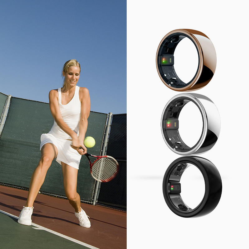 Household Medical Devices Anxiety Silicone Magic Finger Ring Couple Smart Ring with Blood Pressure 5g