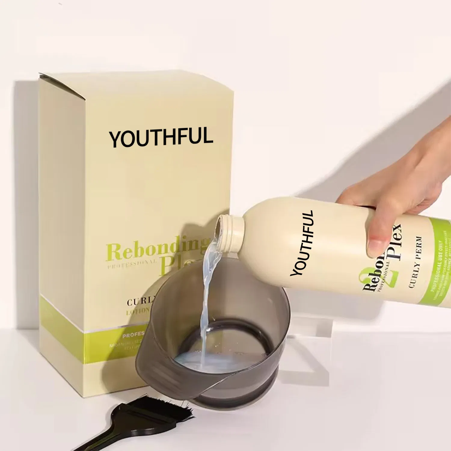 Professional Natural Permanent Hair Perm Lotion 3D Curling Perm Treatment