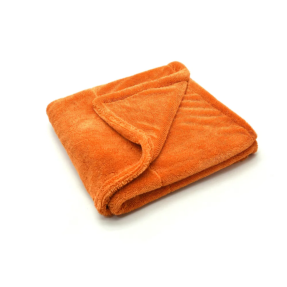 24" X 36" 1200 GSM Car Microfiber Micro Pink Twisted Loop Microfiber Drying Towel