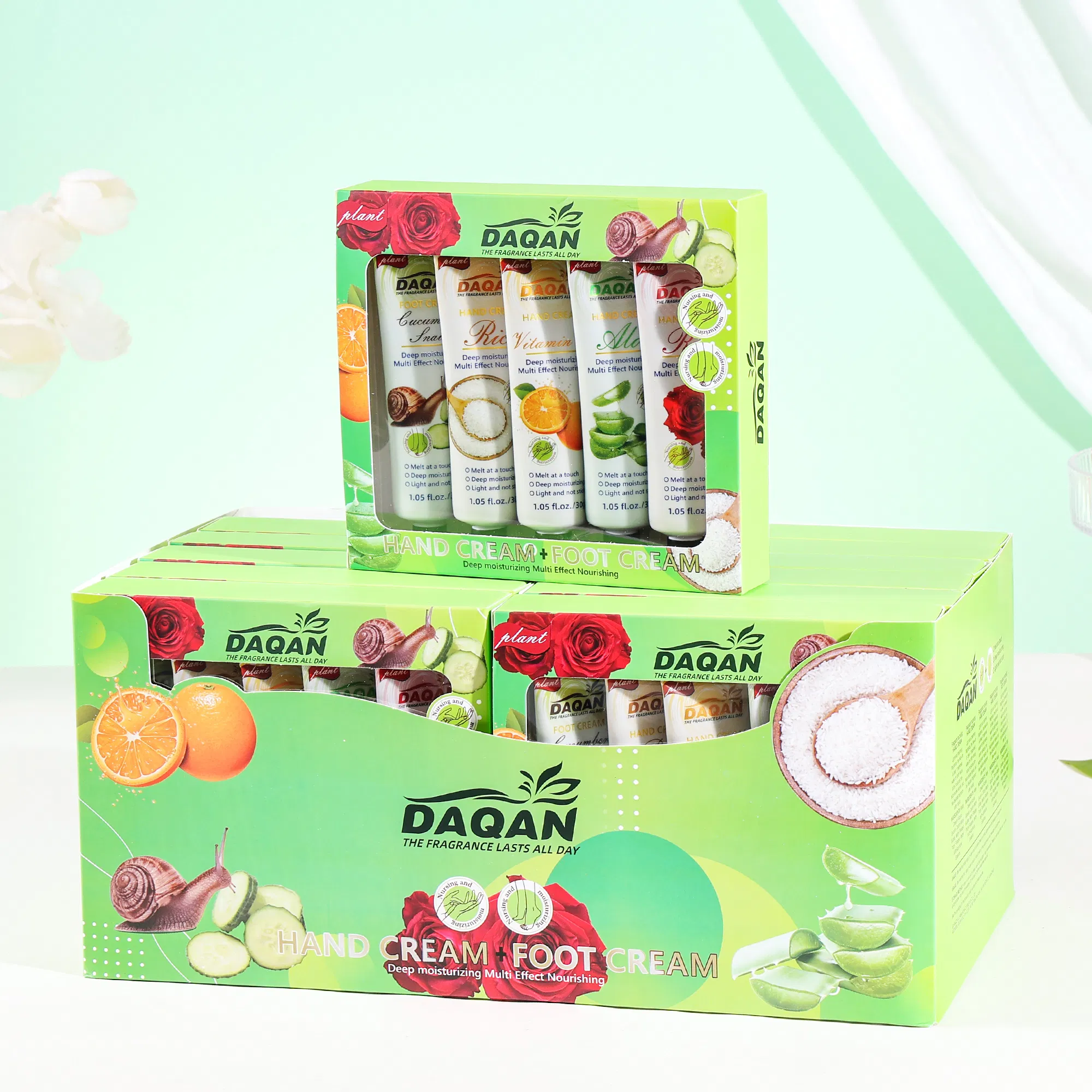 Wholesale Nourishing Hydrating Vitamin C Fragranced Hand Cream & Foot Cream Set