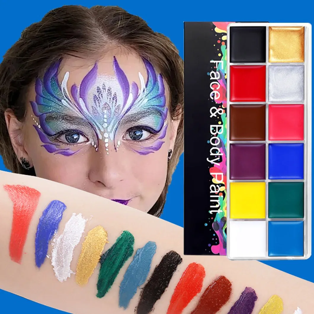 Professional Water-Based Face Body Art Paint Painting Halloween Party Fancy Makeup Tool