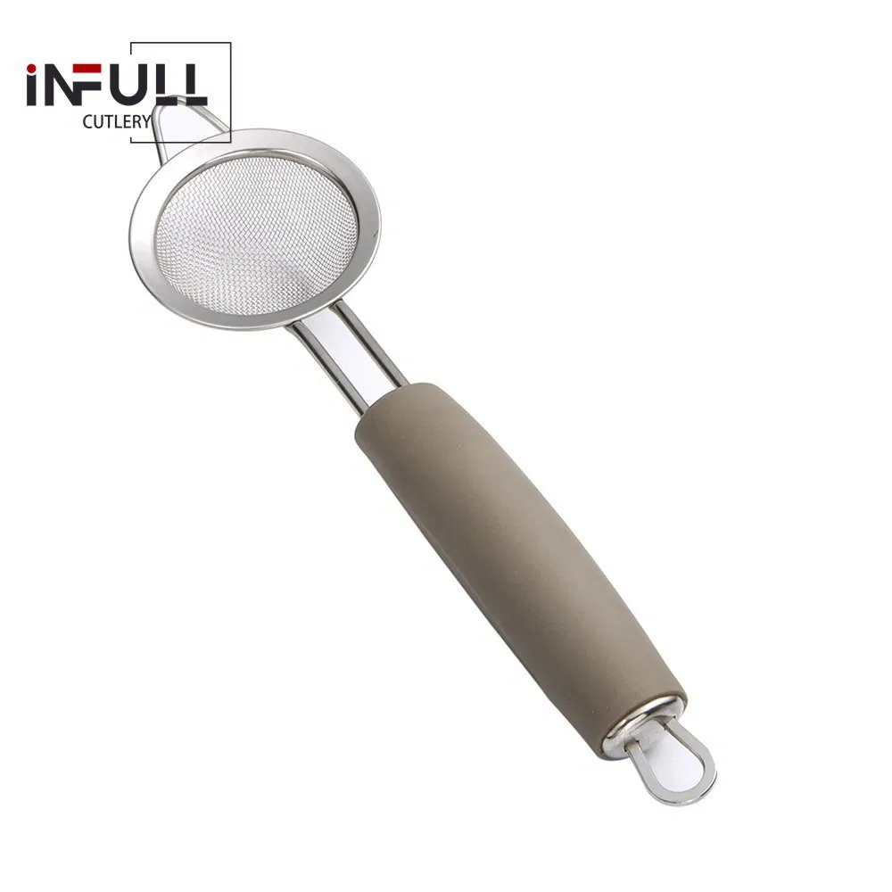 Stainless Steel Fine Tea Mesh Strainer Flour Sifter Sieve Colander Wire Mesh Oil Filter Strainer