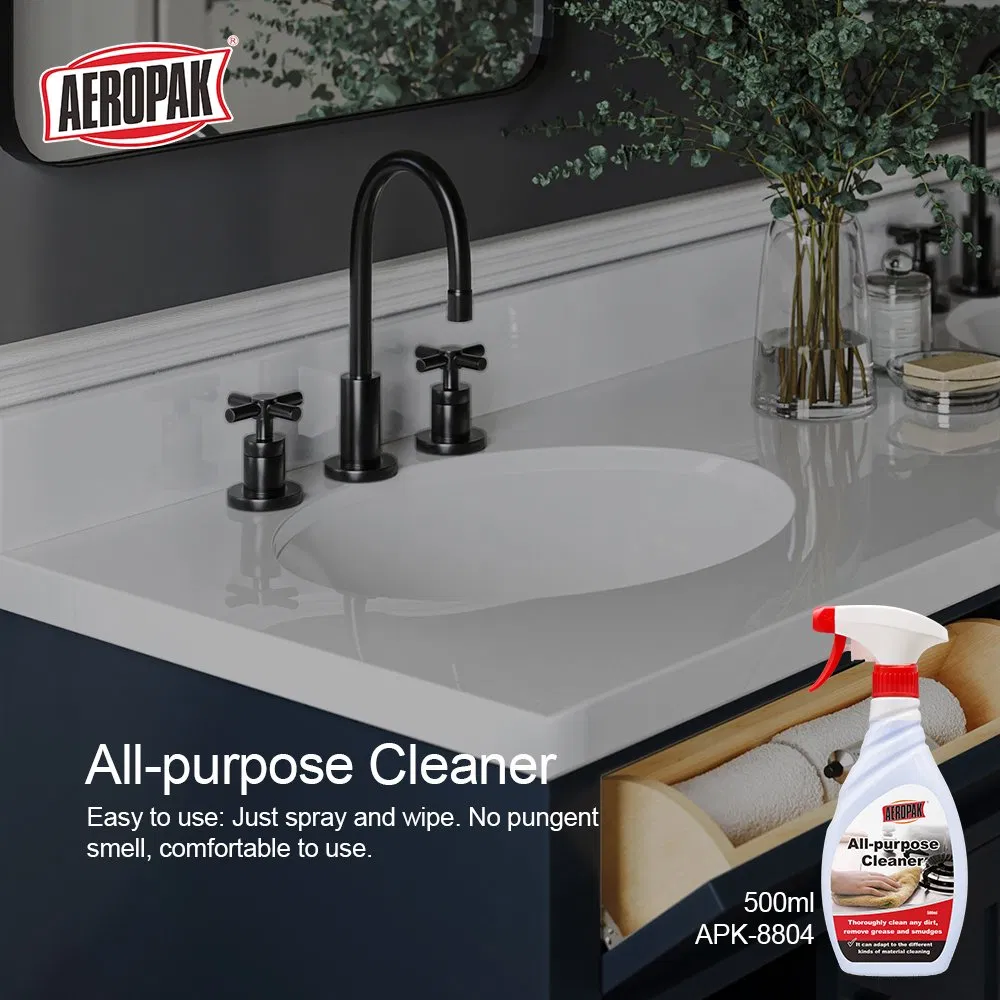 Aeropak 500ml Bottle Powerful Degreasing Decontamination Quick Dry Streak Free All Round Stain Removal Spray Cleaner